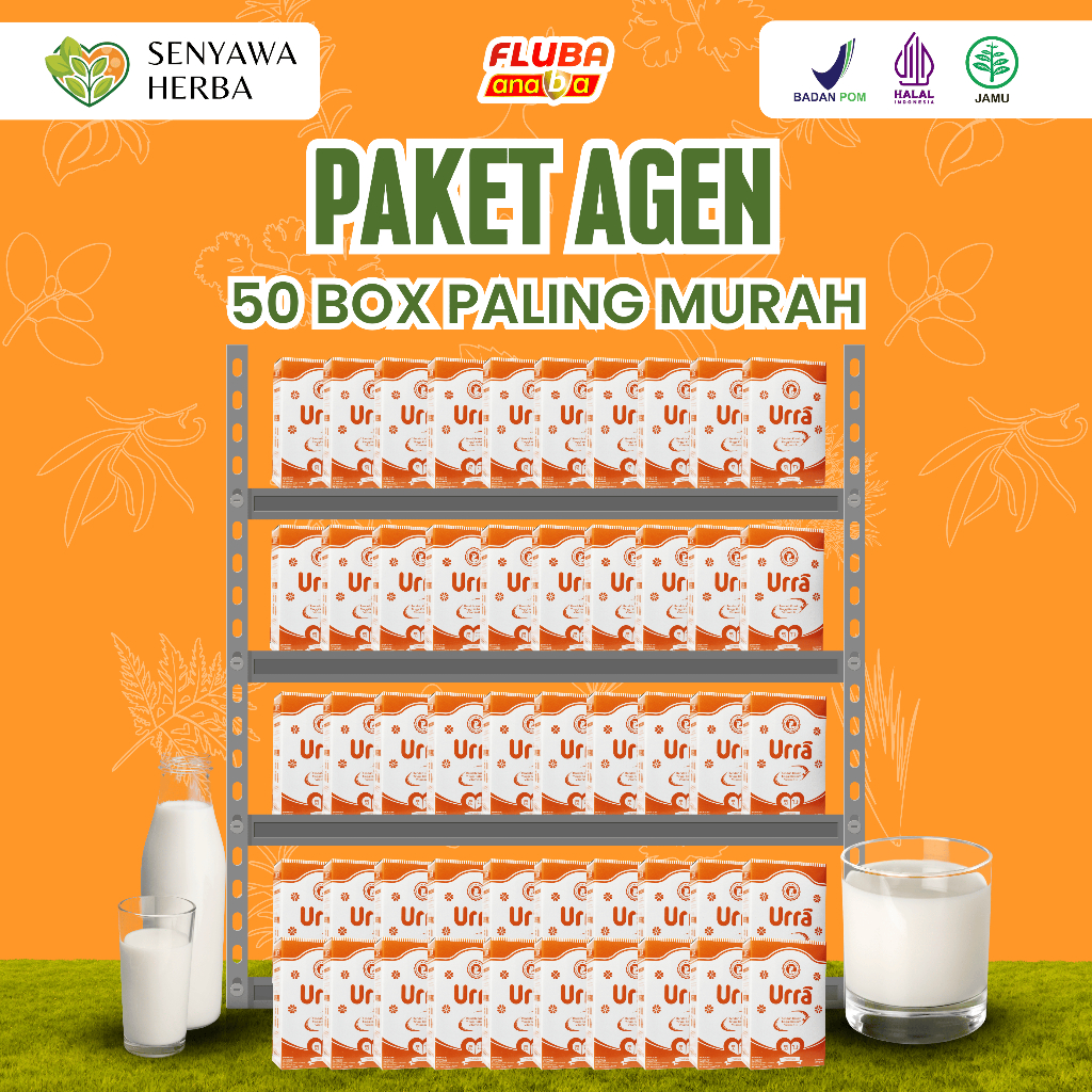 

Paket Agen 50 Box URRA Susu Kambing Saanen Untuk Penambah Berat Badan Anak Rasa Original 200gr