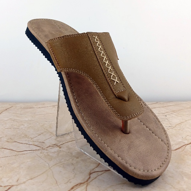 Sandal Pria Jepit Kulit Asli  Rasheda Gr 09 Big Size