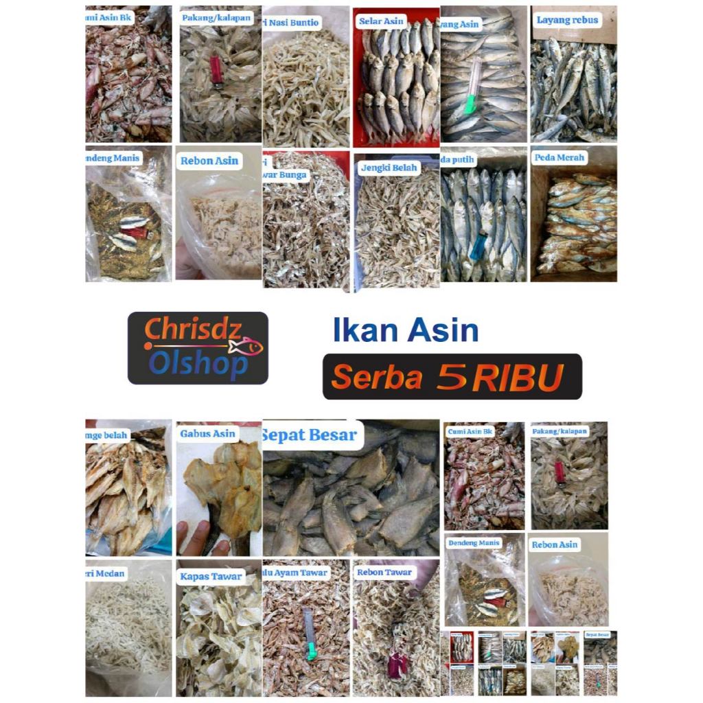 

Ikan Asin Lebihh Murah Serba 5 Ribu