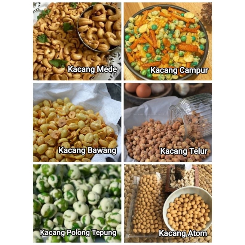 

Aneka Varian Snack Kacang - Berat 500 gram