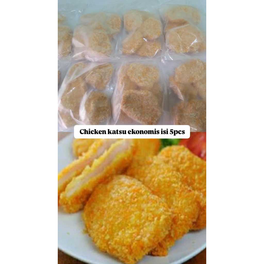 

Chicken katsu ekonomis isi 5pcs / katsu aneka bento frozen