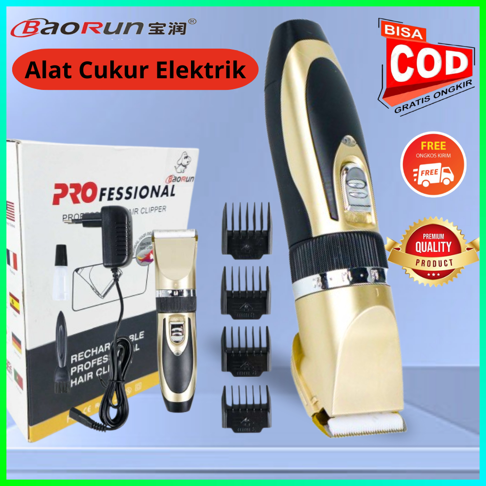 COD Mesin Alat Cukur Hewan Domba Peliharaan Elektrik Baorun P2 Tanpa Kabel