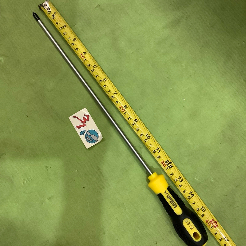 obeng panjang plus kembang 30cm ada magnet