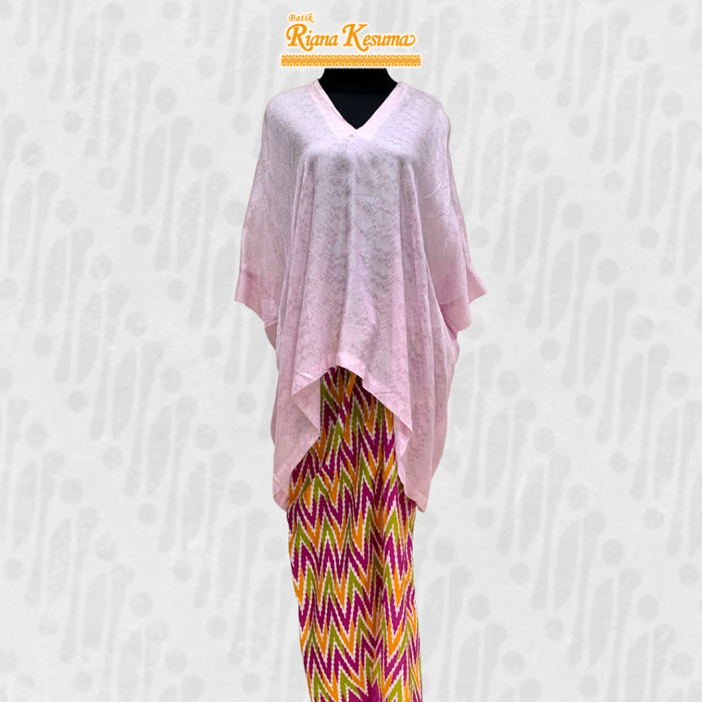 Batik Riana Kesuma - Blus Kaftan Set Rok | Blouse Casual | Atasan Wanita | Blouse Viscose