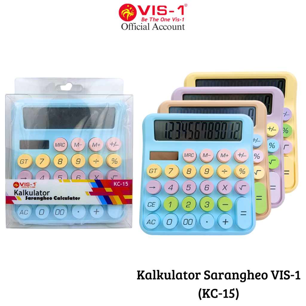 

VIS-1 Kalkulator Sarangheo kode KC-15 / Calculator / Alat Hitung