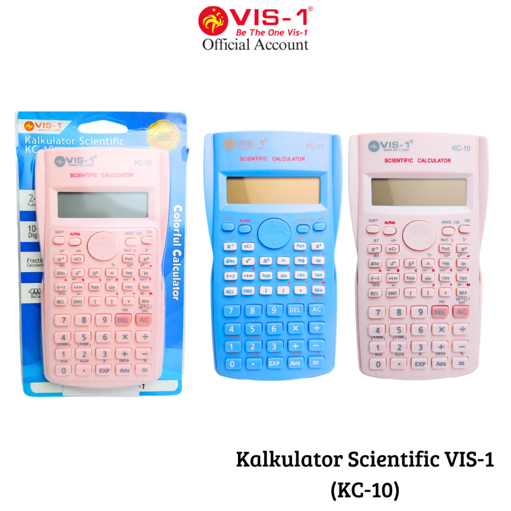 

VIS-1 Kalkulator Scientific kode KC-10 / Calculator / Alat Hitung