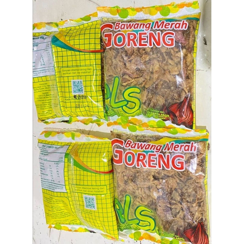 

bawang merah goreng merk pls isi 10 bungkus @50 gram