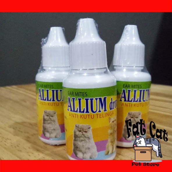 Allium Drop 30ml Obat Tetes Telinga Anti Kutu Kucing Kitten Anjing