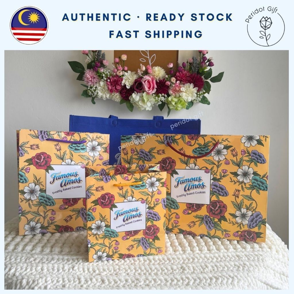 

PAPERBAG FAMOUS AMOS | ORIGINAL OFFICIAL STORE MY SG [READYSTOCK SIAP KIRIM HARI INI] Famous Amous Floral | Christy Ng | Cotton On | Garrett | official store Malaysia Singapore | GIFT BAG | GIFT PACK | Tas Kado