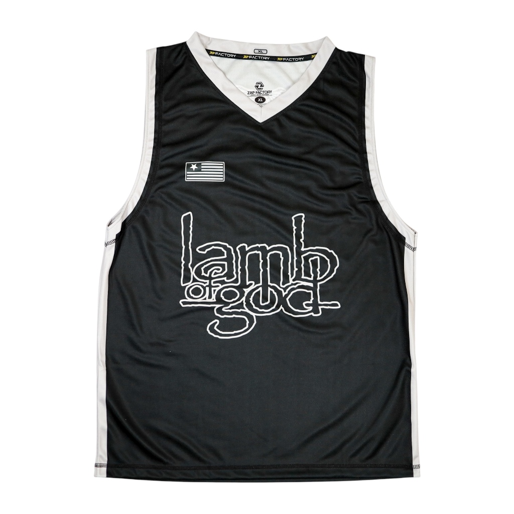 Jersey Basket Band Lamb Of God Baju Olahraga Kaos Band Singlet Lekbong Musik Streetwear Bahan Dryfit