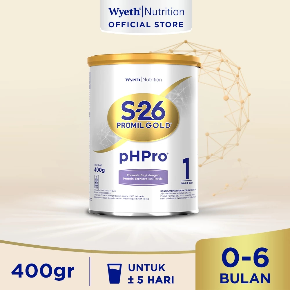 SUSU S-26 PROMIL GOLD PHPRO 1 400 GRAM 0-6 BULAN PH PRO (NAN PH PRO 1 KEMASAN BARU)