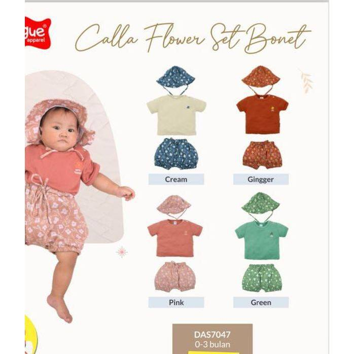 DIALOGUE Calla Flower Set Bonet DAS7047 DAS7048 DAS7049 Cherry Overall Dress With Hat DAS7142 DAS714