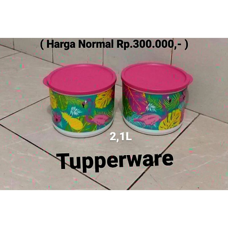 Toples kue tupperware 2.1Liter 2Pcs