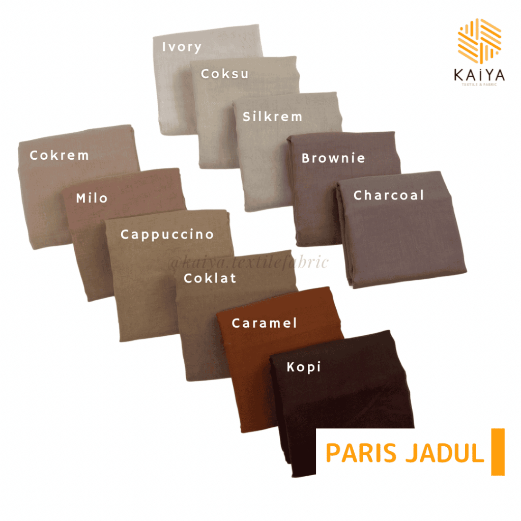 Kaiya Textile & Fabric Bahan Kain Rollan Paris Jadul 1 rol ± 60 yard
