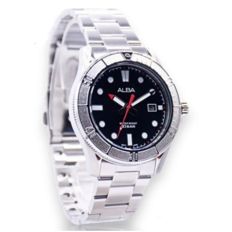 Alba AS9Q73X1 Original - Jam Tangan Pria Tanggal Water resist 10 Bar