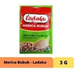 

ladaku merica bubuk kemasan renceng 3 gr/sachet