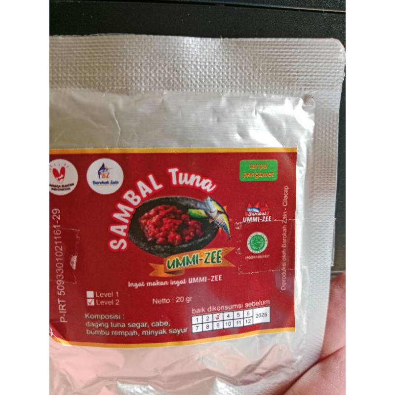 

Sambal Tuna Ummi-Zee Kemasan Sachet 20 Gram