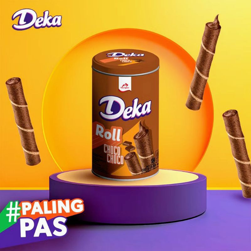 

Deka Wafer Roll Tin Can – Choco Choco & Choco Nut | Cokelat Lumer, Gurih & Renyah