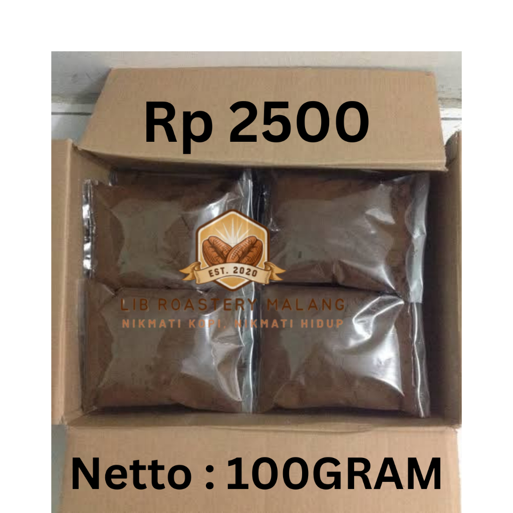 

kopi bubuk murah Rp2500 isi 100gram