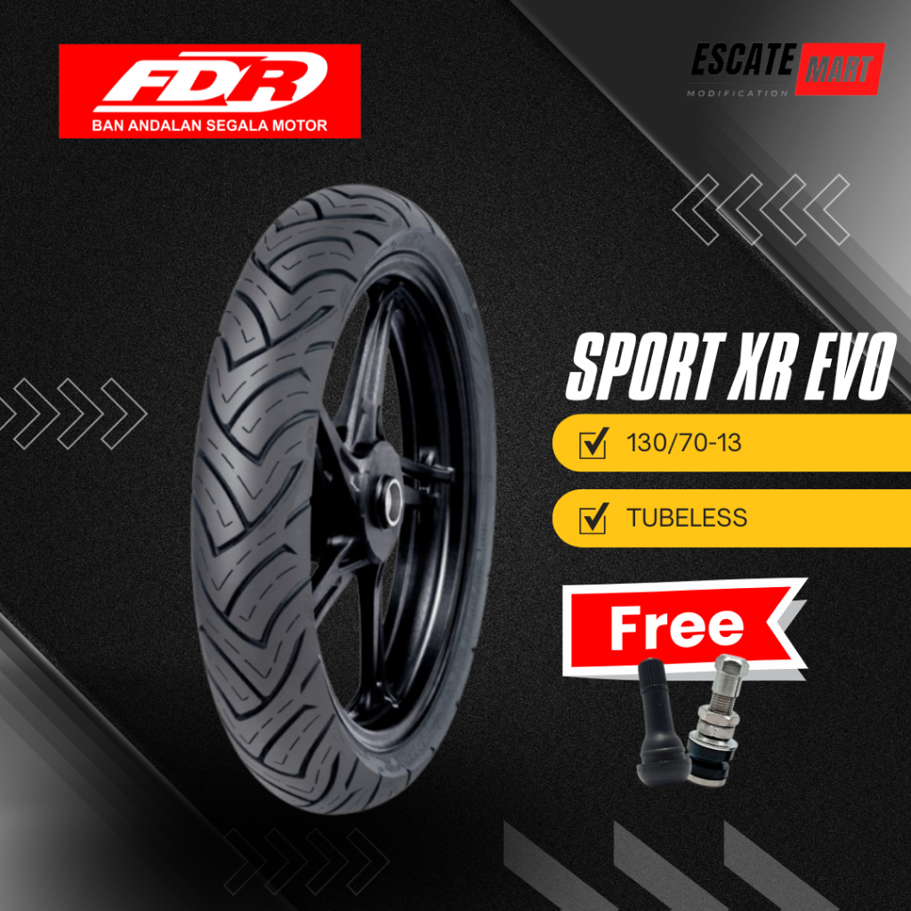 FDR SPORT XR EVO 130/70-13 Tubeless - Ban Motor FDR Sport Xr Evo 130/70 Ring 13 Tubeless