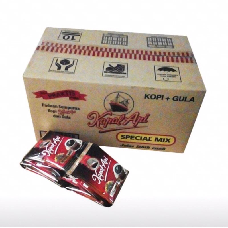 

[KAPAL API 1 KARTON] KOPI KAPAL API Special Mix 23gr x 12 Renceng 1 DUS - Kopi Hitam + Gula