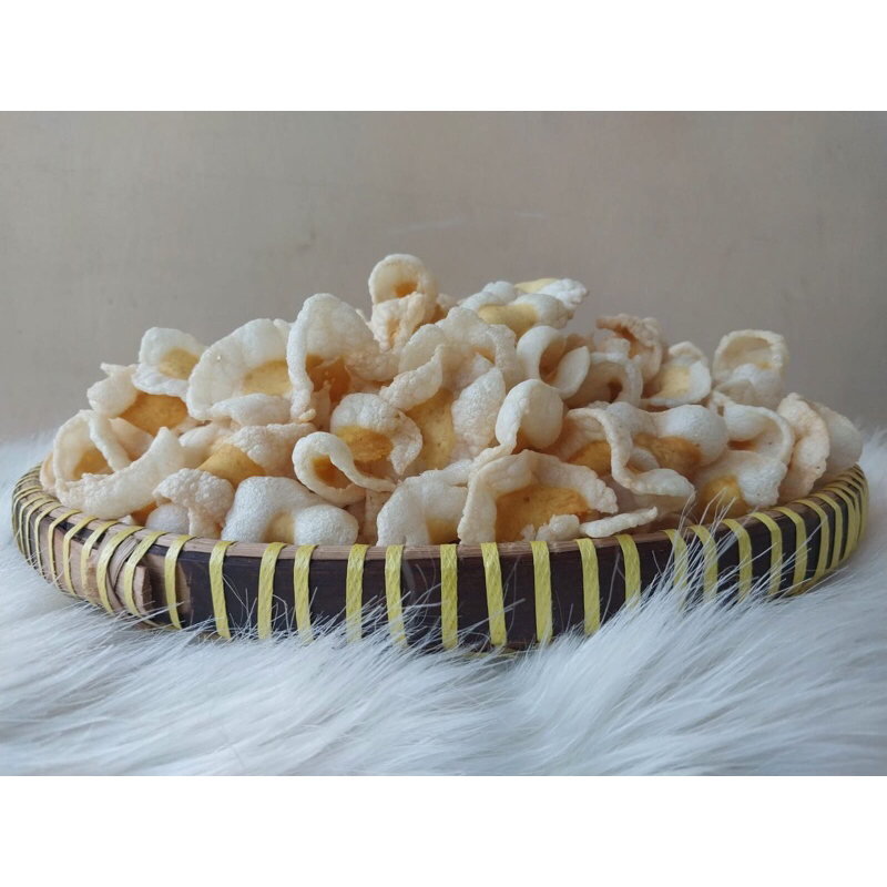 

( GURIH ) KERUPUK TELUR ASIN MATENG BERPROTEIN RENYAH HOME MADE
