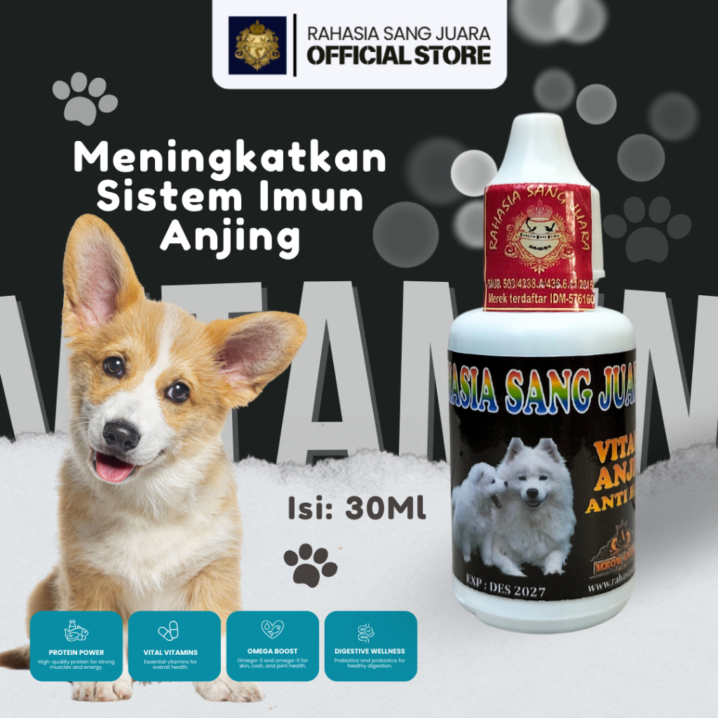 ANTI VIRUS ANJING VITAMIN ANJING DAYA TAHAN TUBUH MEMBASMI VIRUS DAN PARASIT