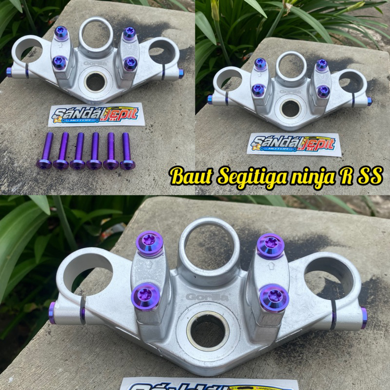 BAUT TITANIUM SET SEGITIGA ATAS NINJA R SS KIS BAUT TITANIUM SET T ATAS NINJA R SS KIS BAUT TITANIUM