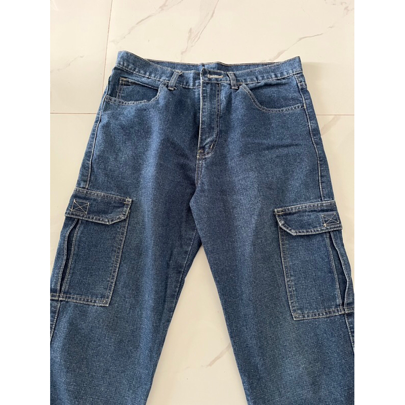 (new) denim cargo pants
