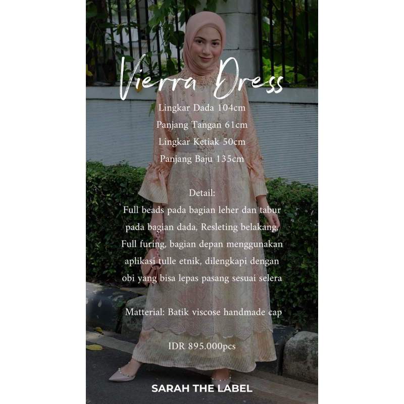 Vierra Dress By Sarah The Label - Pelunasan