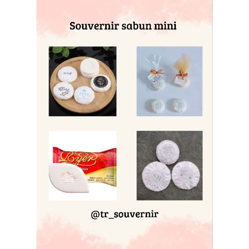 Souvernir Sabun Mini / Bar Soap | Sabun Wedding Souvenir | Souvenir Pernikahan | Souvenir Unik | Sou