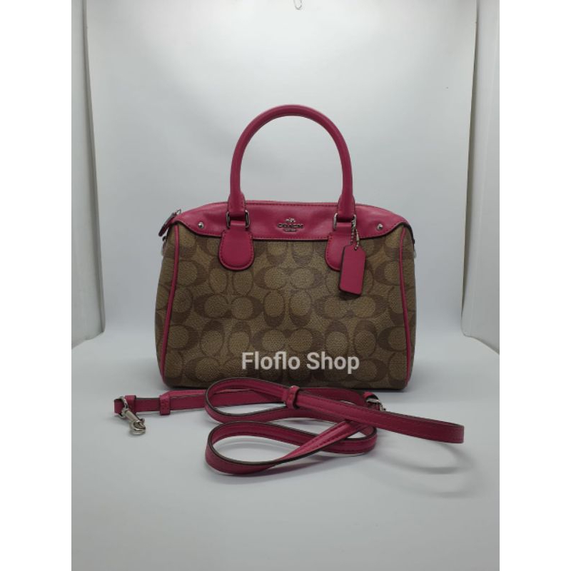 Coach Bag Tas Mini Bennett Original Brown Pink