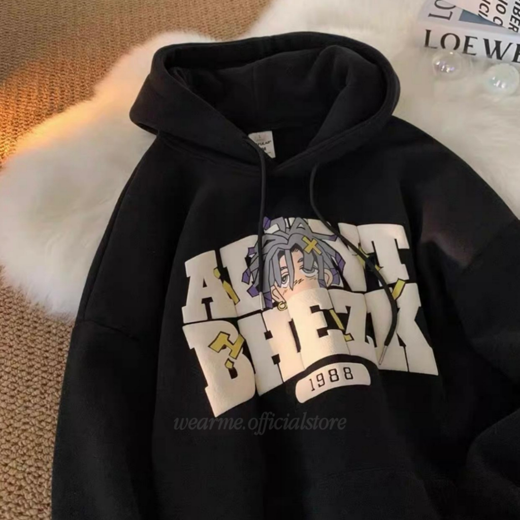 hot hoodie / sweatshirt / outerwear hitam pria / wanita hoodie tebal hoodie kece aesthetic hoodie