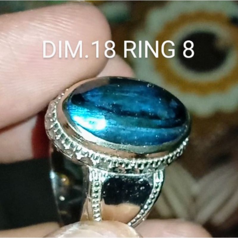 NATURAL BLUE LABRADORITE BATU LABRADOR NTE 100% ASLI ALAM