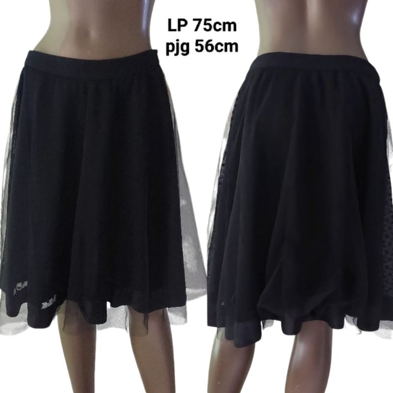 preloved branded original WANKO tutu skirt tule skirt black