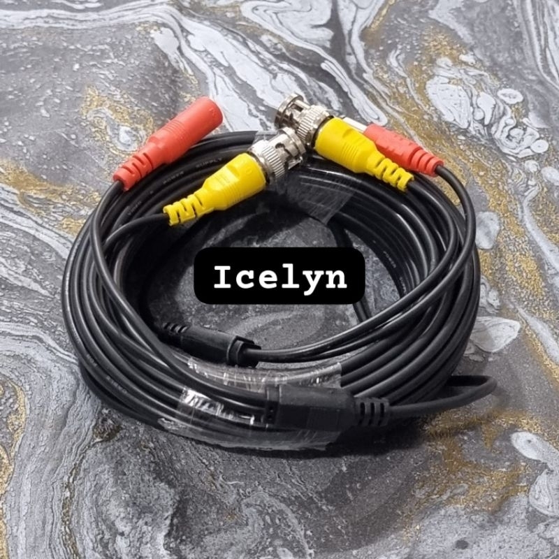 Kabel CCTV BNC Jadi 20mtr Video + Power Lengkap