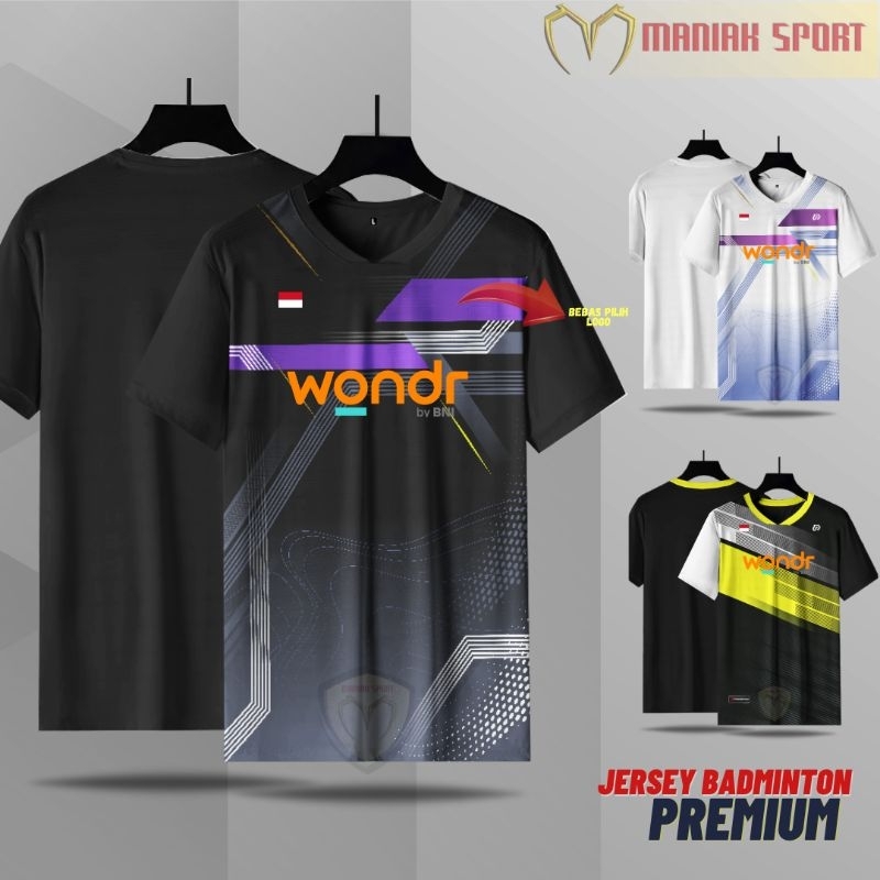FREE SABLON NAMAKAOS BADMINTON BAJU BULUTANGKIS AGO ULTRON WOLVERINE JERSEY BADMINTON PRINTING