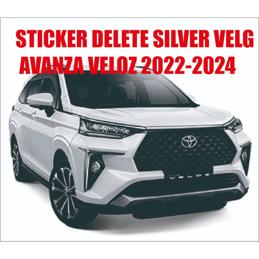 STIKER VELG/STICKER  DELETE SILVER PELEK/ VELG AVANZA VELOZ 2022-2024