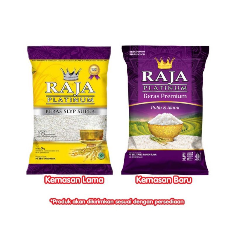 

Beras Raja platinum 5kg, beras premium