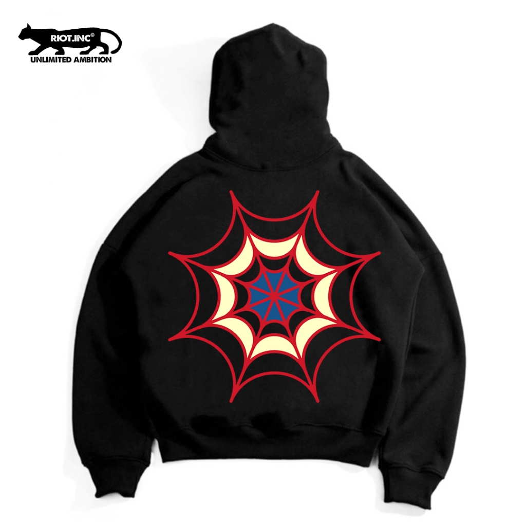 Hoodie Boxy Spider Riot | Riot.inc | Hoodie Pria Wanita