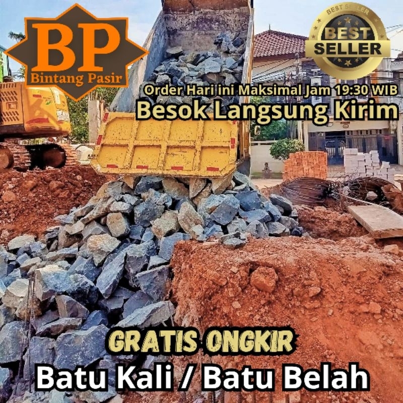 BATU KALI / BATU BELAH PONDASI