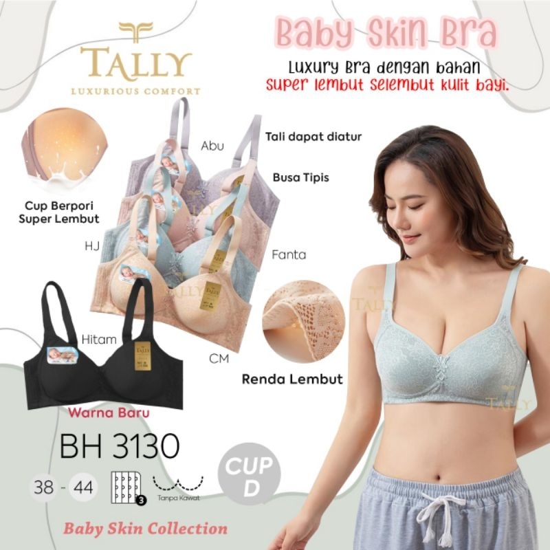 BH TALLY 3130 BABY SKIN BRA BRA TANPA KAWAT CUP C