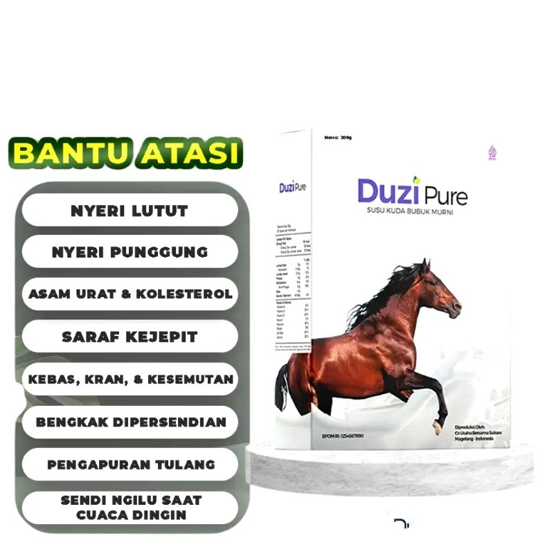 Duzipure susu kuda Duzi asli original Duzi pure susu kuda murni plus herbal