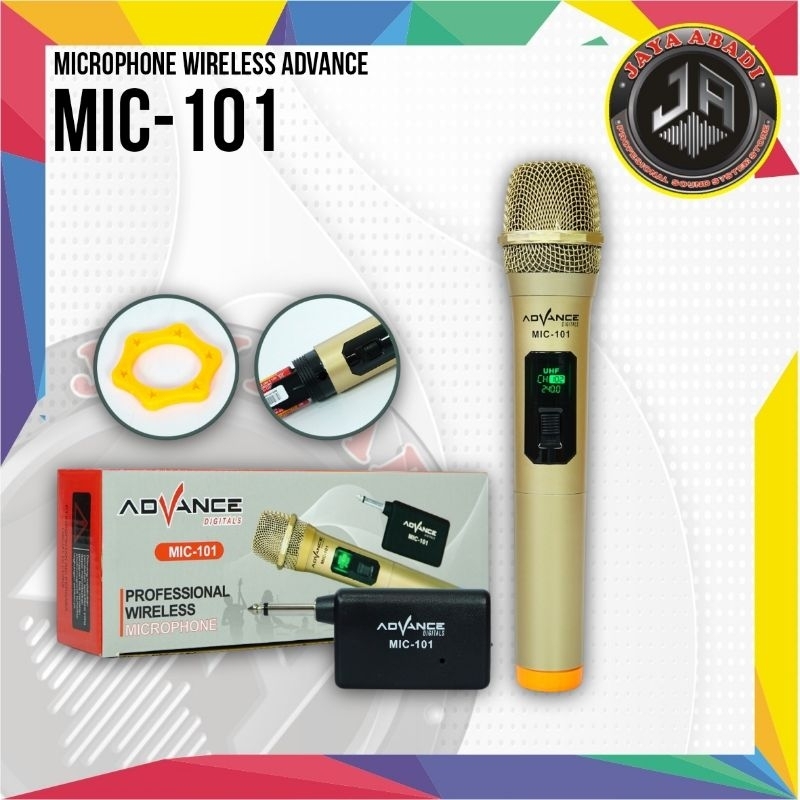 MICROPHONE WIRELESS ADVANCE MIC-101 ORIGINAL NEW