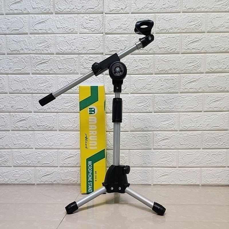 Stand Mic Maruni Pendek/Stang mic Maruni Pendek Maruni+holder mic/catok mic