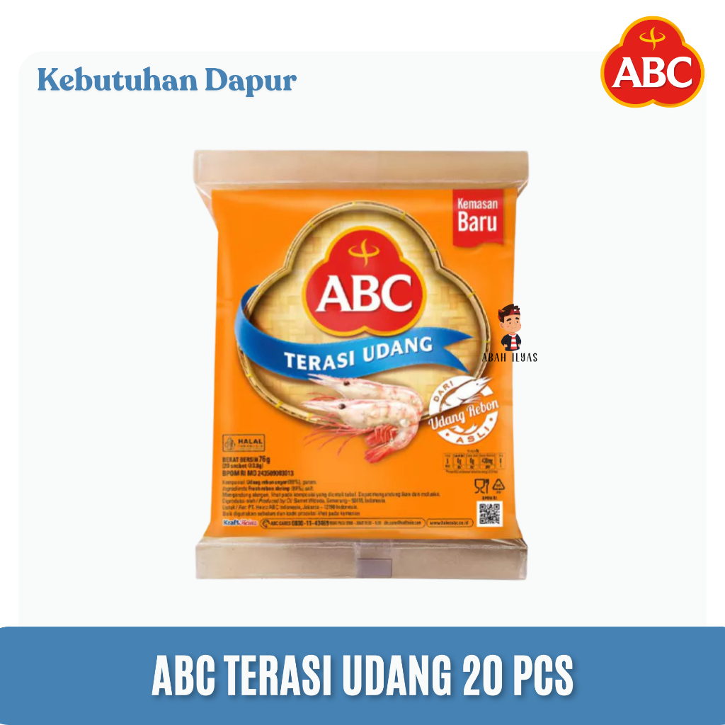 

ABC Terasi Udang Isi 20 x 3,8gr