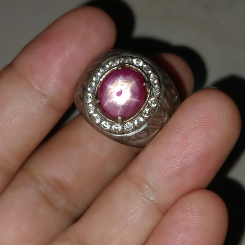 CINCIN RUBY / MIRAH STAR UNIK RING PERAK