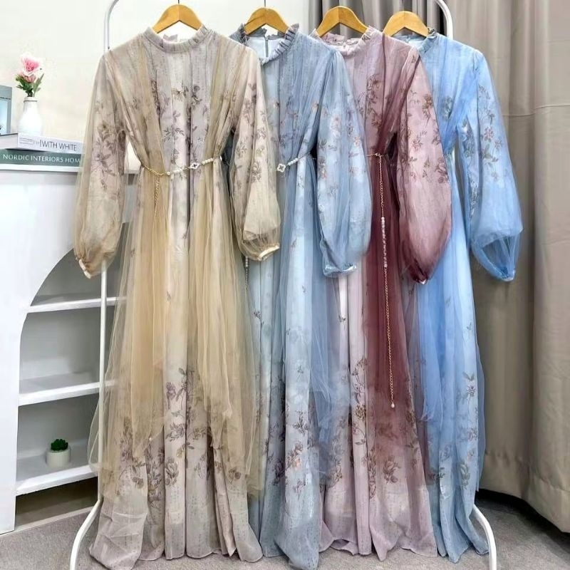 BELVA DRES CERUTY OUTHER TILE PREMIUM/RAYA DRES/GAMIS BUSUI/GAMIS VIRAL/GAMIS2025