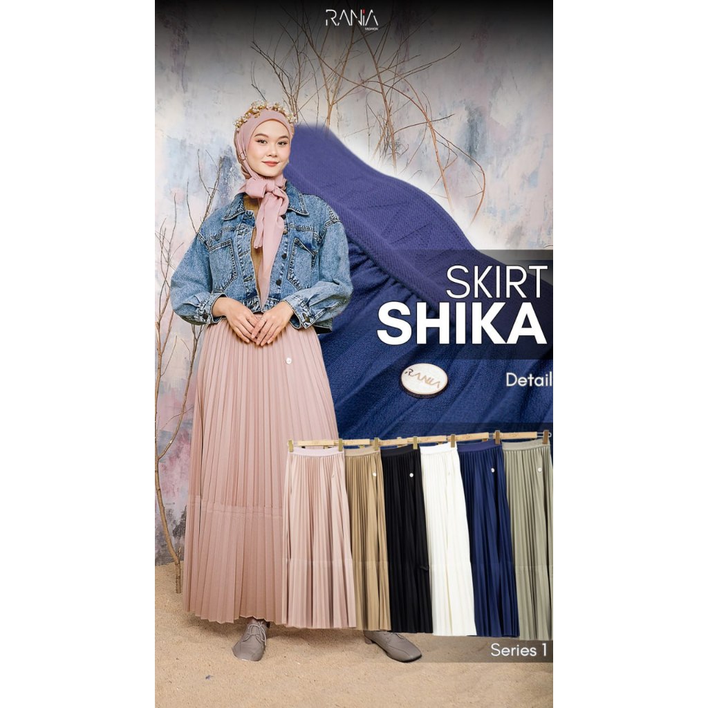Rania Fashion Rok Polos Shika Velvet Monggly Premium