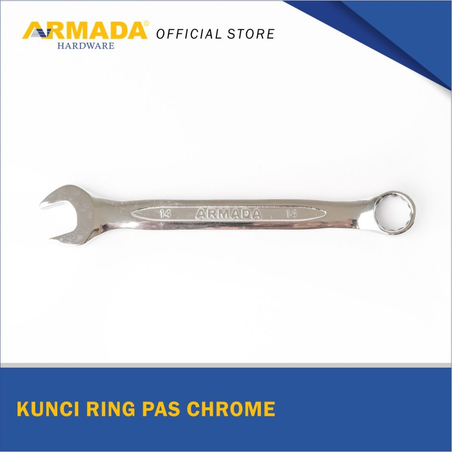 ARMADA Kunci Ring Pas Chrome Satuan